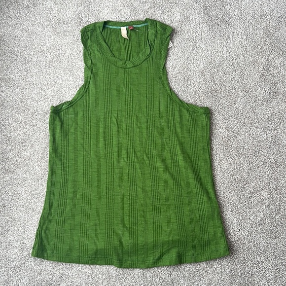 Pilcro Tops - Anthropologie Pilcro racer back tank top in Kelly Green. Large